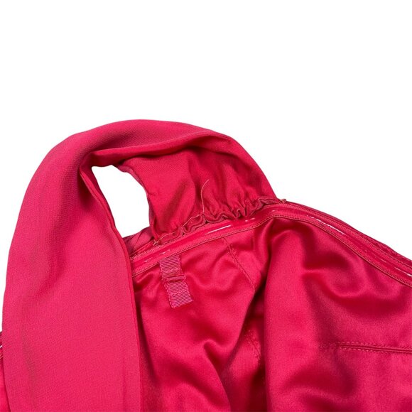 Lauren Ralph Lauren Evening Dress 18W Organza Pink Bridesmaid Prom Cocktail - Picture 7 of 8